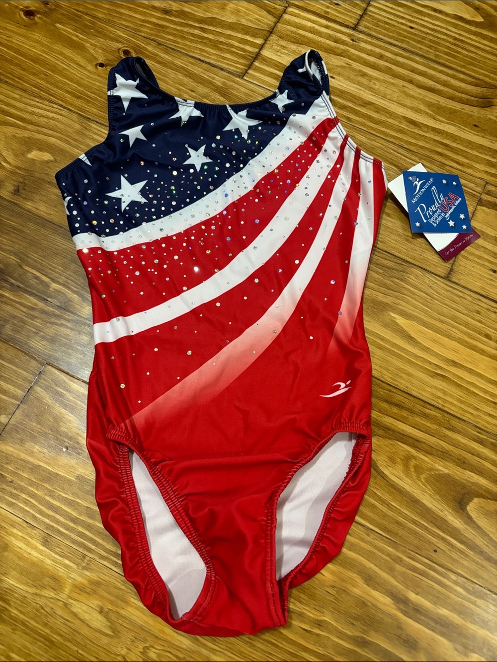NWT Motionwear Adult Small Leotard Style 1720 Color 812 USA Design w/Glitter